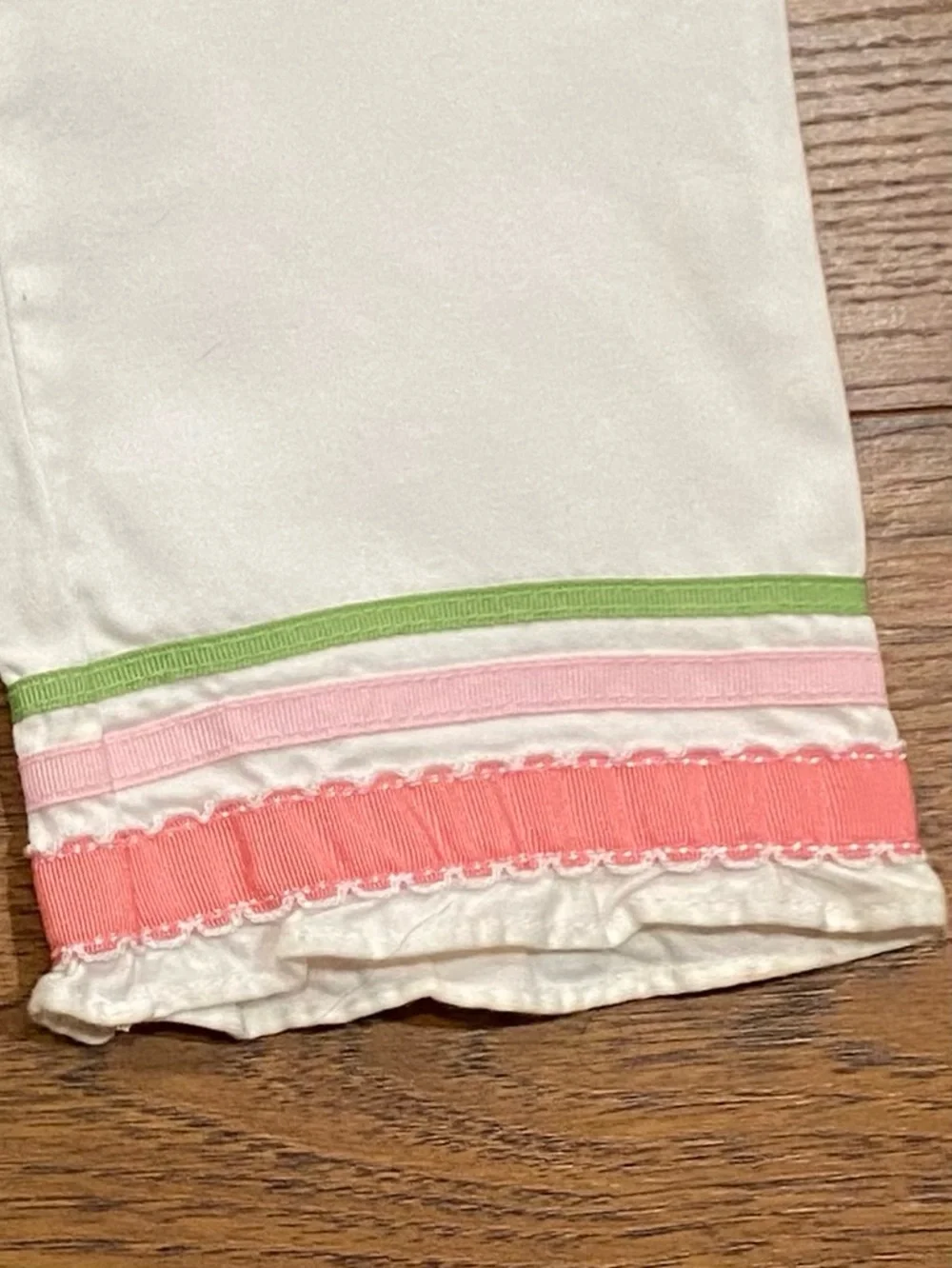 Gymboree Girls ‘Tulip Garden’ Set Size 4T Ribbon Top, Crop Pant, Bow Headband